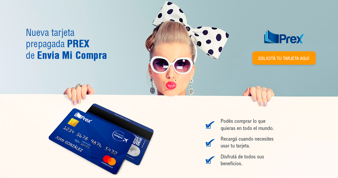 Tarjeta prepagada PREX